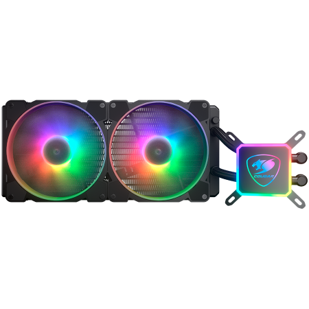 Cougar I Aqua ARGB 280 I 3MAQR280.0003 I AiO Liquid Cooling I Aqua ARGB 280 *1 + 140mm RGB fan x2 + remote control [2]