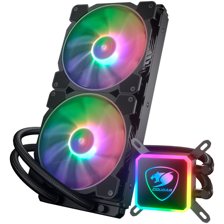 Cougar I Aqua ARGB 280 I 3MAQR280.0003 I AiO Liquid Cooling I Aqua ARGB 280 *1 + 140mm RGB fan x2 + remote control [1]