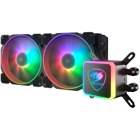 Cougar I Aqua ARGB 280 I 3MAQR280.0003 I AiO Liquid Cooling I Aqua ARGB 280 *1 + 140mm RGB fan x2 + remote control [3]