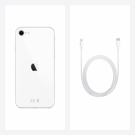 Smartphone APPLE iPhone SE (2020) 128GB White, Grade A, Used [13]