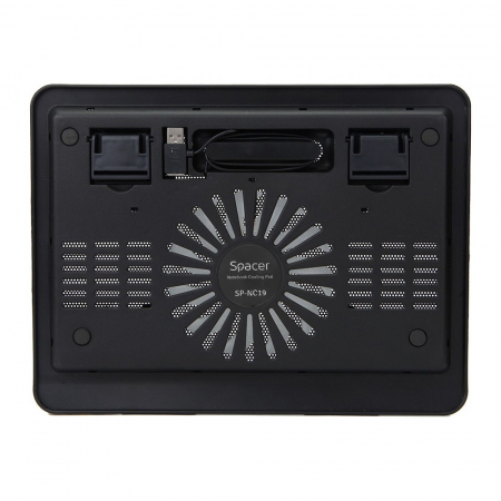 Cooler Laptop Spacer SP-NC19, 15.6", Negru [4]