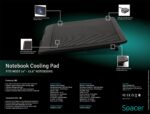 Cooler Laptop Spacer SP-NC19, 15.6", Negru [6]