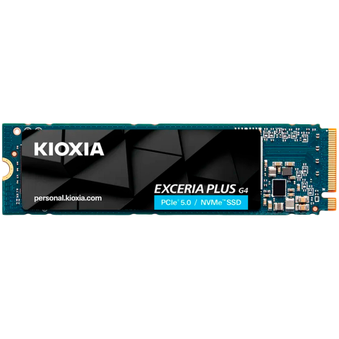 Desktop PC & Componente - SSD KIOXIA EXCERIA PLUS G4 1TB M.2 2280-S3-M PCIe Gen5 x4 NVMe, Read/Write: 10000/7900 MBps, IOPS 1300K/1400K, TBW: 600
