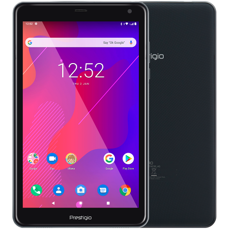 Notebook & Tablet - Prestigio Q PRO,PMT4238_4G_D_GY,Single Micro-SIM, have call fuction, 8.0"WXGA(800*1280)IPS display, up to 1.4GHz quad core processor, android 9.0, 2GB RAM+16GB ROM, 0.3MP front camera+2MP rear camera,