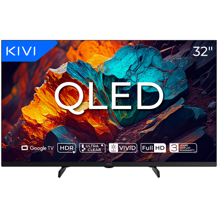 Monitoare & TV & Proiectoare - TV KIVI 32F720QB 32'' QLED FHD Google TV, Dolby Audio, Max Vivid