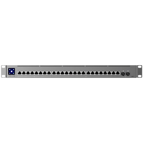 Retelistica - Ubiquiti Layer 3 Etherlighting USW-Pro-XG-24-PoE-EU (16) 10 GbE, (8) 2.5 GbE, and (2) 25G SFP28 ports