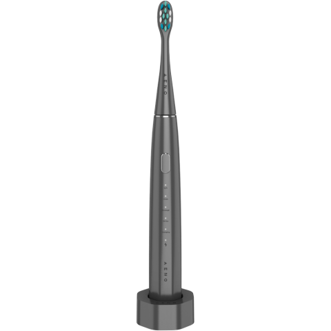 Wireless Tooth Brush, Grey, 3 Brush Heads, 1400mAh, Function: Soft, Clean, Massage, White, Sweep [1]