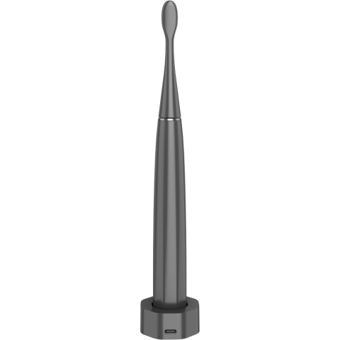 Wireless Tooth Brush, Grey, 3 Brush Heads, 1400mAh, Function: Soft, Clean, Massage, White, Sweep [2]