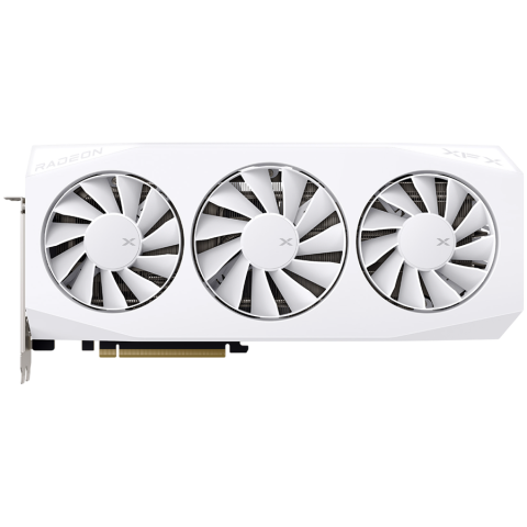 XFX Mercury AMD Radeon RX 9060XT OC White Gaming Edition with 16GB GDDR6 HDMI 2xDP, AMD RDNA 4 [1]