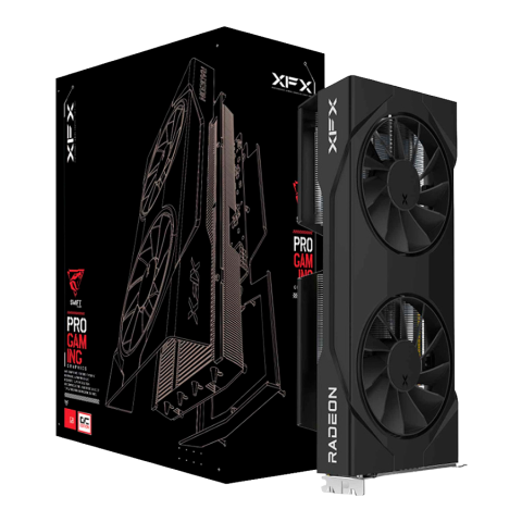 Cabluri - XFX SWIFT AMD Radeon RX 9060 Gaming Edition with 8GB GDDR6 HDMI 2xDP, AMD RDNA 4, black box, SI ONLY
