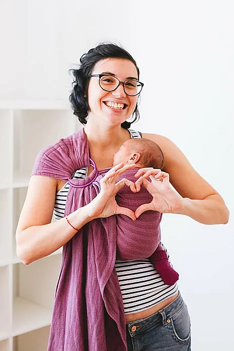 Sling reglabil Tara Mov/Roz [3]