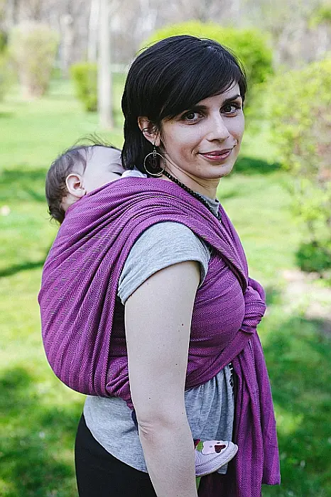 Wrap tesut Tara Mov/Roz [2]