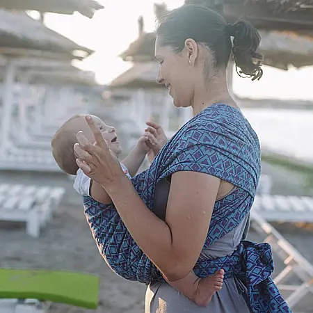 Wrap tesut Hestia mov/bleu [0]