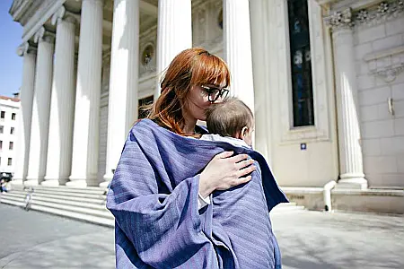 *Poncho Tara bleu mov* [0]