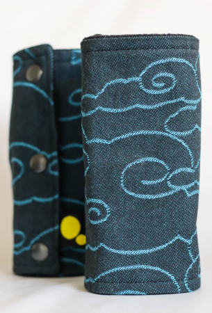 Accesorii - Protectii bretele poarta-ma! Norisori negru cu putin bleu