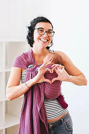 Sling reglabil Tara Mov/Roz [2]