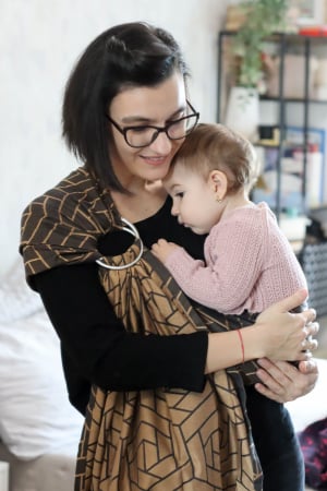 Sling cu Inele (0-36 Luni) - Sling reglabil EL Geo sand