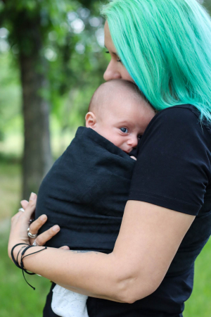 Sling cu Inele (0-36 Luni) - Sling reglabil Hestia Negru