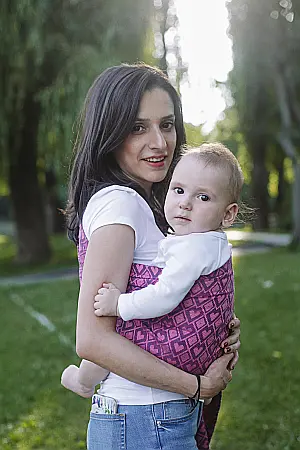 Sling reglabil Hestia Mov/Roz [0]