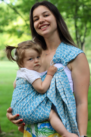 Sling cu Inele - Sling reglabil Nereida bleu