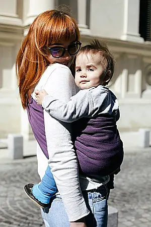 Sling reglabil Tara Mov/Negru [1]