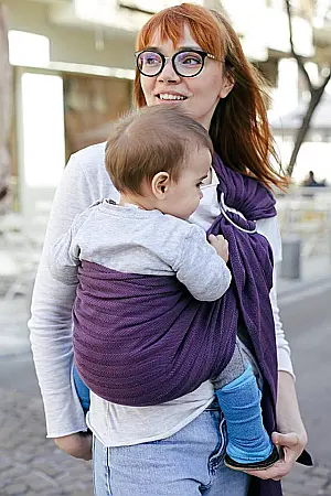 Sling reglabil Tara Mov/Negru [0]