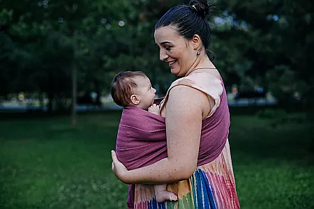 Sling reglabil Tara Mov/Roz [0]