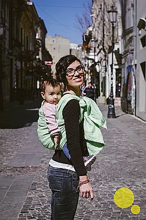 Babywearing - Wrap tesut Tara Verde