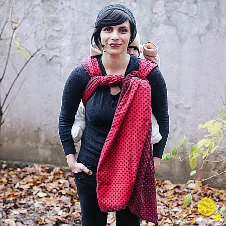 Wrap tesut Buline rosu/negru [0]