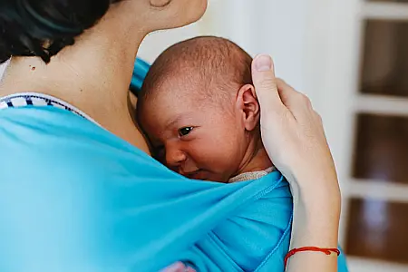 Wrap Elastic (0-12 Luni) - Wrap elastic Bleu - defect