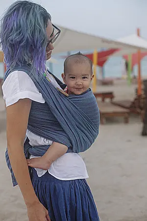 Wrap tesut Tara Mov/Bleu [0]