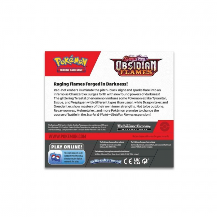 Set cartonase Pokemon TCG Scarlet & Violet Obsidian Flames Booster Display Box [4]