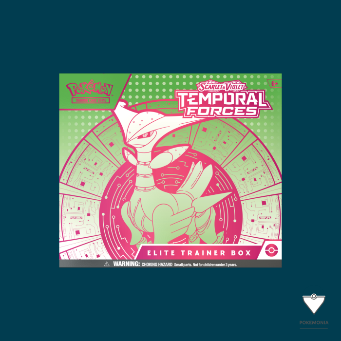 Cartonase sau Carti Pokemon Temporal Forces Elite Trainer Box Iron Leaves Virizion [3]