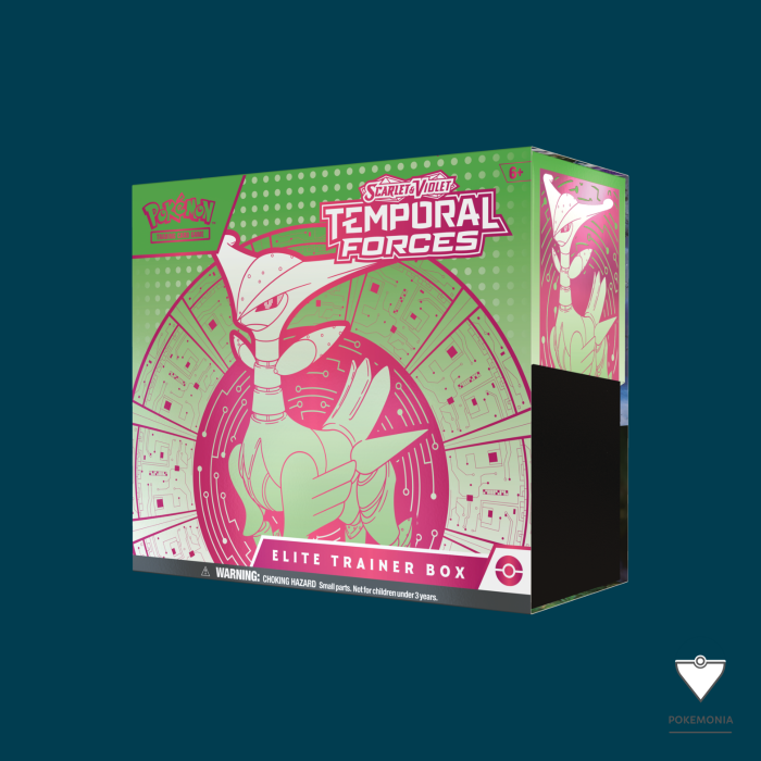 Cartonase sau Carti Pokemon Temporal Forces Elite Trainer Box Iron Leaves Virizion [2]
