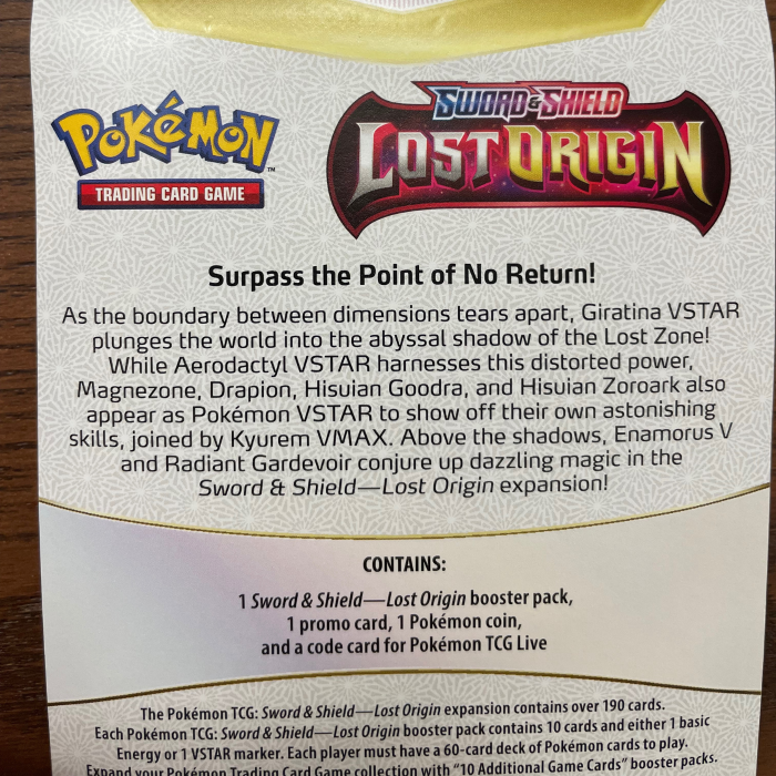 Set Cartonase Pokemon TCG Lost Origin Checklane Croagunk [3]