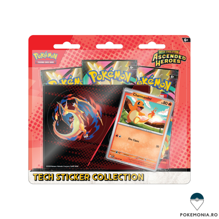 Carti Pokemon Trading Card Game Mega Evolution Ascended Heroes Tech Sticker Collection Charmander [1]