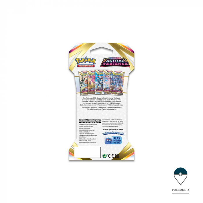 Carti Pokemon TCG Sword & Shield Astral Radiance Sleeved Booster Pack [7]