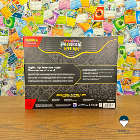 Pokemon TCG Scarlet & Violet Paldean Fates Premium Collection Meowscarada, Skeledirge si Quaquaval shiny [3]
