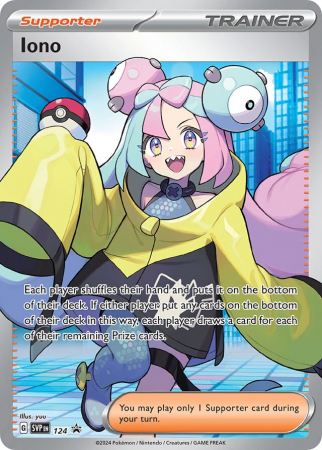 Pokemon Raw in English - Iono SVP 124 - Carti Pokemon Scarlet & Violet Promo in engleza