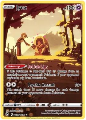 Pokemon Raw in English - Jynx SIT TG04 - Carti Pokemon Silver Tempest in engleza