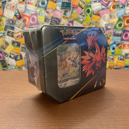 Set Cartonase Pokemon TCG Crown Zenith Tin Galarian Zapdos [4]