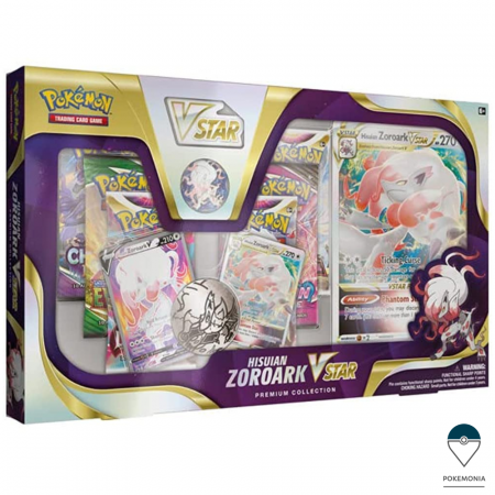 Pokemon Special Collection Box - Carti Pokemon TCG Hisuian Zoroark Vstar Premium Collection