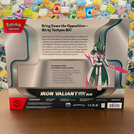 Set cartonase Pokemon TCG Paradox Rift Iron Valiant EX Box [3]
