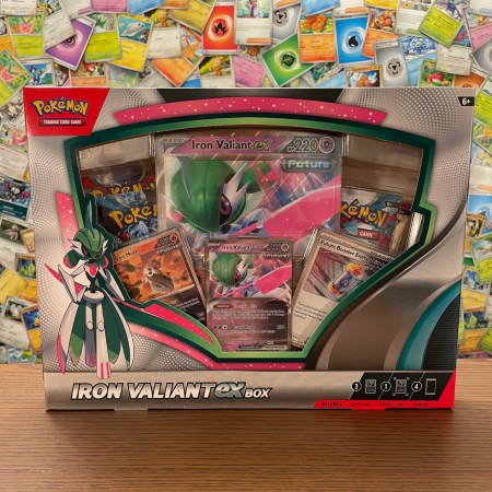 Pokemon Special Collection Box - Set cartonase Pokemon TCG Paradox Rift Iron Valiant EX Box