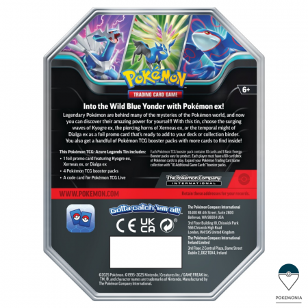 Carti Pokemon TCG Kyogre Azure Legends Tin [1]