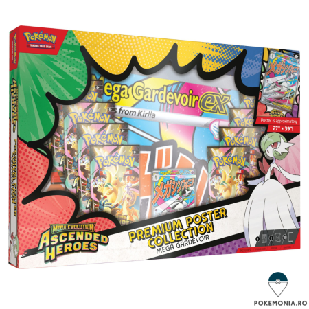 Pokemon TCG: Ascended Heroes - Carti Pokemon Trading Card Game Mega Evolution Ascended Heroes Premium Poster Collection Mega Gardevoir
