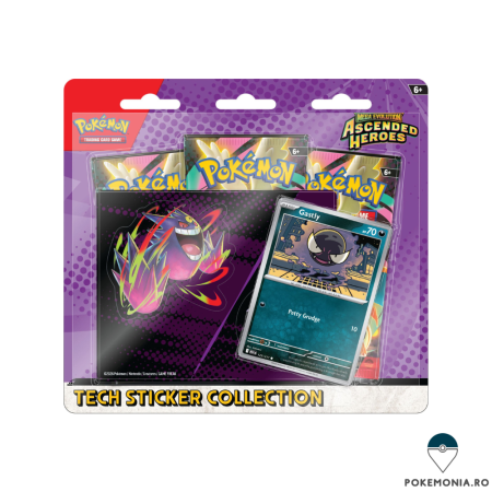 Pokemon TCG: Ascended Heroes - Pokemon Trading Card Game Mega Evolution Ascended Heroes Tech Sticker Collection Gastly