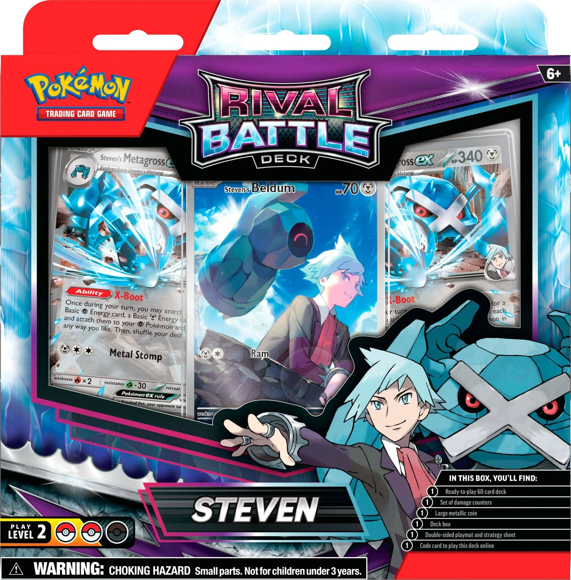 Pokemon Special Collection Box - Set cartonase Pokemon TCG Rival Battle Deck Steven