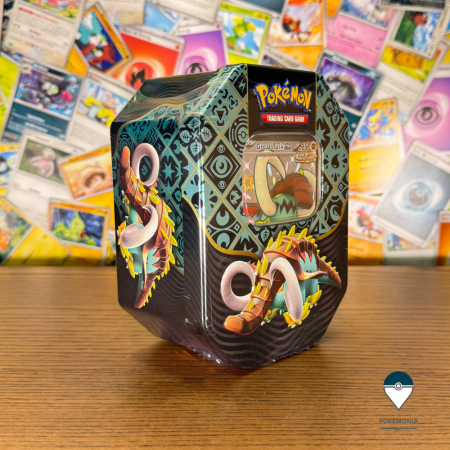 Pokemon TCG Scarlet & Violet Paldean Fates Tin Great Tusk Pokemonia [1]