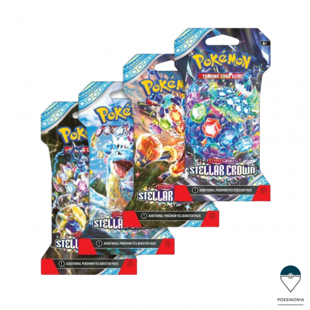 Pokemon TCG: Stellar Crown - Set cartonase Pokemon TCG Scarlet & Violet Stellar Crown Sleeved Booster Pack Display (24pcs)